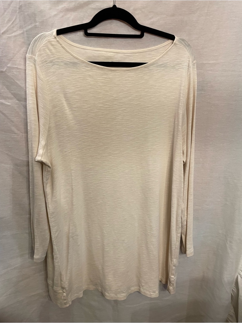 J. Jill Pima Cotton Boat Neck Tunic - Cream